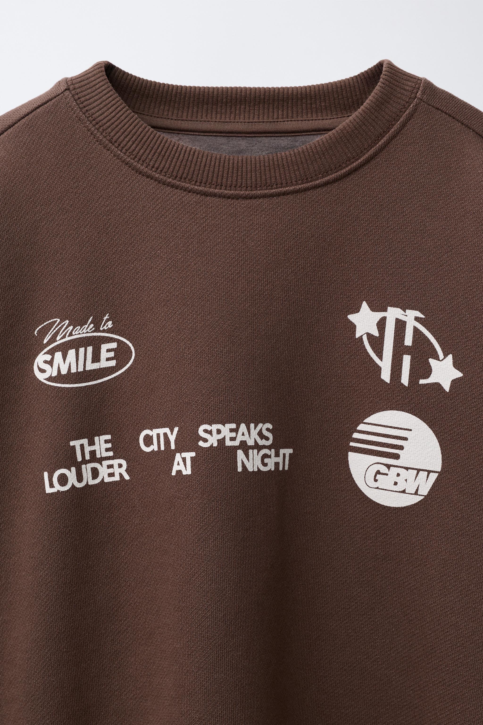 PATCH PRINT SWEATSHIRT